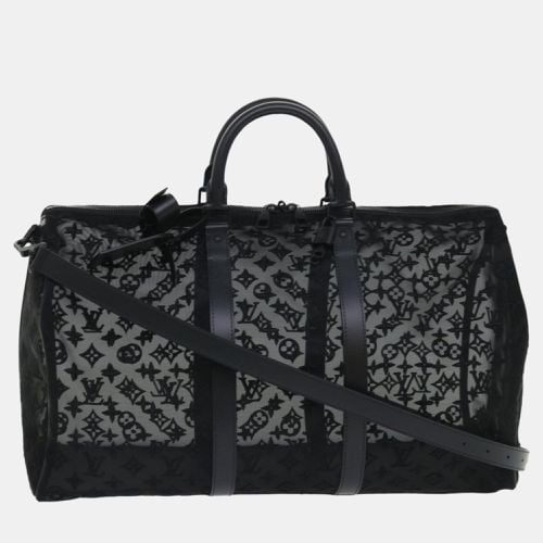 Louis Vuitton Black Mesh Keepall Bandouliere 50 travel Duffel Bags - Louis Vuitton - Modalova