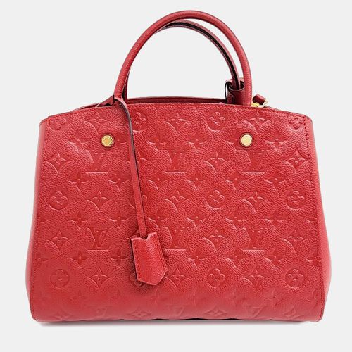 Louis Vuitton Red Monogram Empriente Leather Montaigne MM Tote Bag - Louis Vuitton - Modalova