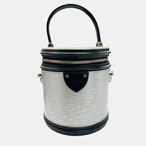 Silver/ Leather Cannes Top Handle Bag - Louis Vuitton - Modalova