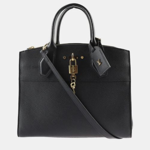 Louis Vuitton Black Leather City Steamer MM Satchel - Louis Vuitton - Modalova