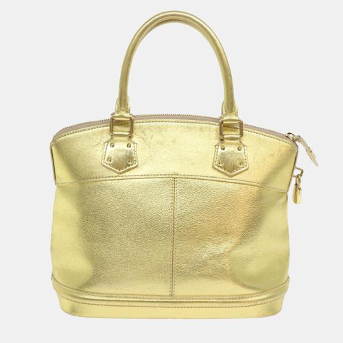 Louis Vuitton Gold Metallic Leather Lockit Tote Bag - Louis Vuitton - Modalova