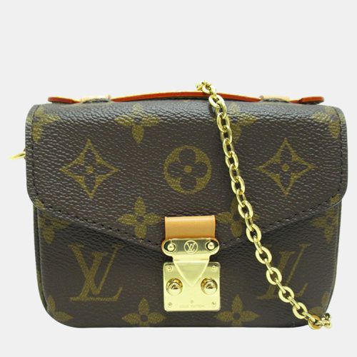 Louis Vuitton Brown Monogram Micro Metis - Louis Vuitton - Modalova