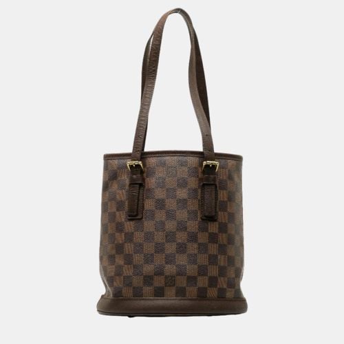 Louis Vuitton Brown Canvas Damier Ebene Marais Tote Bag - Louis Vuitton - Modalova