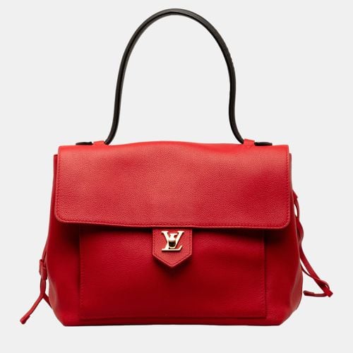 Louis Vuitton Red Calfskin Lockme MM - Louis Vuitton - Modalova