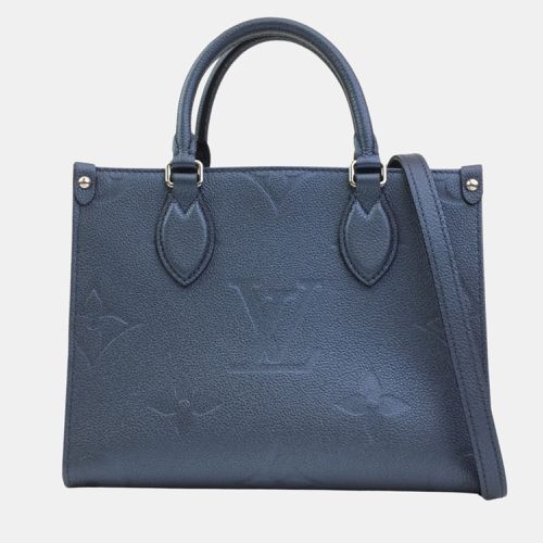 Louis Vuitton Blue Giant Monogram Empreinte Leather OnTheGo PM Tote Bag - Louis Vuitton - Modalova