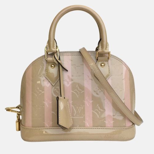 Louis Vuitton Beige Monogram Vernis Leather Rayures Alma BB Satchel - Louis Vuitton - Modalova