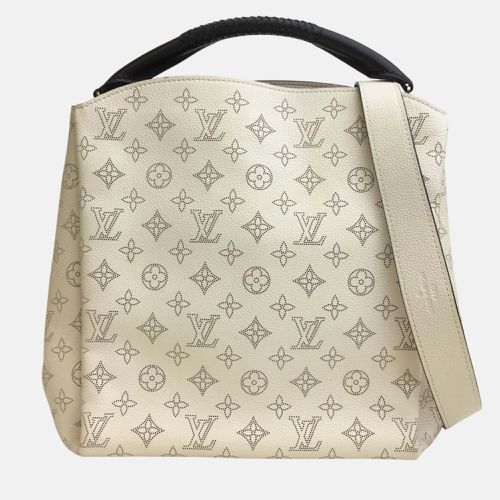 Louis Vuitton White/Brown Mahina Leather Babylone Shoulder Bag - Louis Vuitton - Modalova