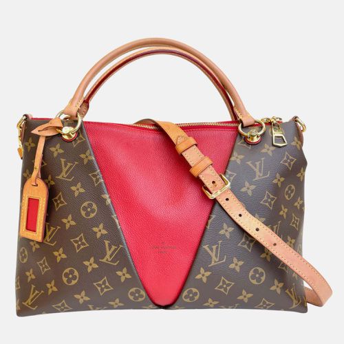 Louis Vuitton Red Monogram Canvas and Leather V Tote Bag - Louis Vuitton - Modalova