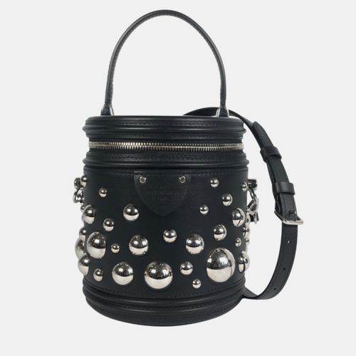 Louis Vuitton Black Calfskin Leather Yayoi Kusama Cannes Top Handle Bag - Louis Vuitton - Modalova