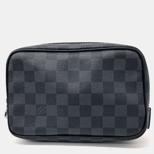 Louis Vuitton Gray Damier Graphite Canvas Pouch - Louis Vuitton - Modalova