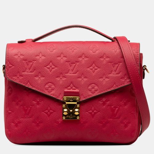 Louis Vuitton Red Monogram Empreinte Pochette Metis Shoulder Bag - Louis Vuitton - Modalova