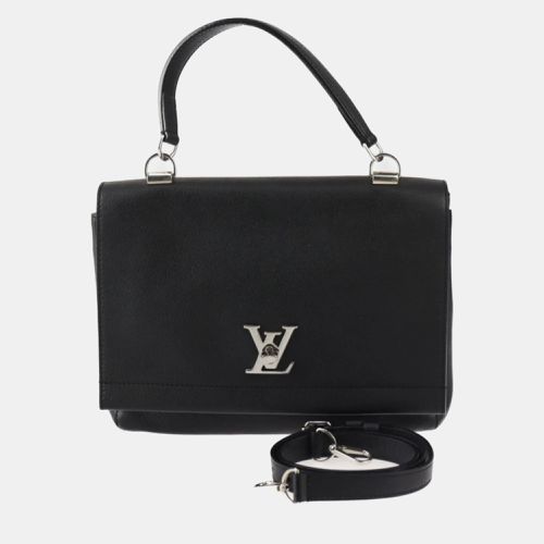 Louis Vuitton Black Calfskin Leather Lockme II Top Handle Bag - Louis Vuitton - Modalova