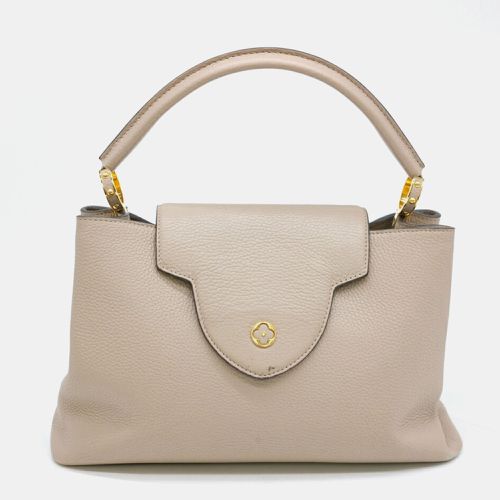 Louis Vuitton Beige Leather MM Capucines Top Handle Bag - Louis Vuitton - Modalova