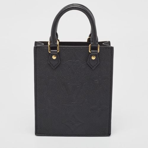 Louis Vuitton Black Monogram Empreinte Leather Petit Sac Plat Bag - Louis Vuitton - Modalova