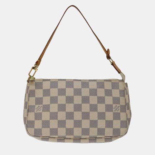 Louis Vuitton Grey/White Canvas Pochette Accessoires Shoulder Bag - Louis Vuitton - Modalova