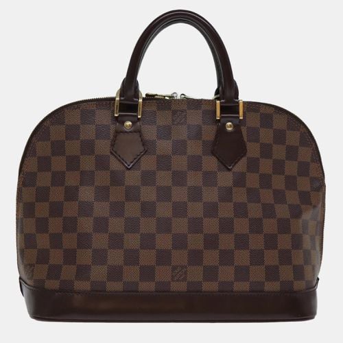 Louis Vuitton Brown Leather and Canvas PM Alma Satchel Bag - Louis Vuitton - Modalova