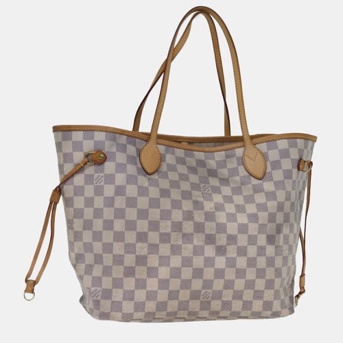 Louis Vuitton Grey/White Canvas MM Neverfull Tote Bag - Louis Vuitton - Modalova