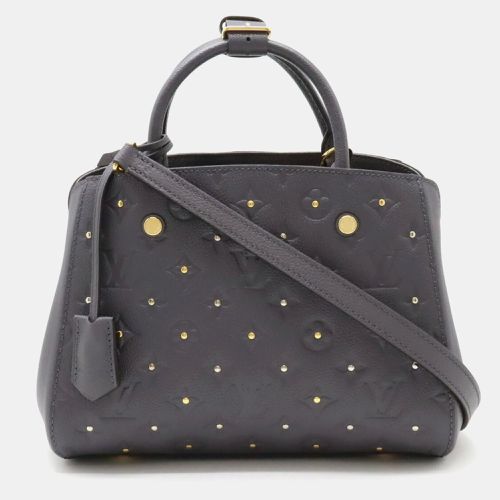 Louis Vuitton Purple Studded Monogram Empreinte Leather BB Montaigne Satchel Bag - Louis Vuitton - Modalova