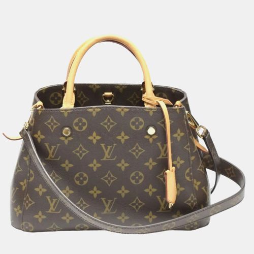 Louis Vuitton Brown Monogram Canvas BB Montaigne Satchel Bag - Louis Vuitton - Modalova