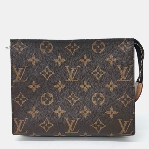 Louis Vuitton Brown Monogram Pochette Toilet 19 Pouch - Louis Vuitton - Modalova