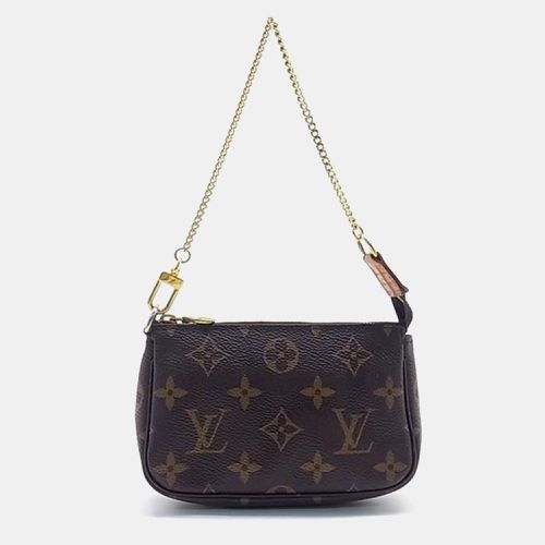 Louis Vuitton Brown Coated Canvas Monogram Mini Pochette Accessories - Louis Vuitton - Modalova