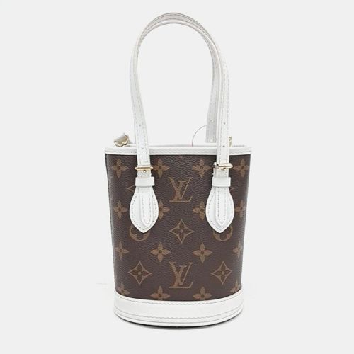 Louis Vuitton White Monogram Canvas Nano Bucket Bag - Louis Vuitton - Modalova