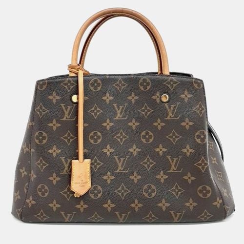 Louis Vuitton Brown Monogram Canvas Montaigne MM Tote Bag - Louis Vuitton - Modalova