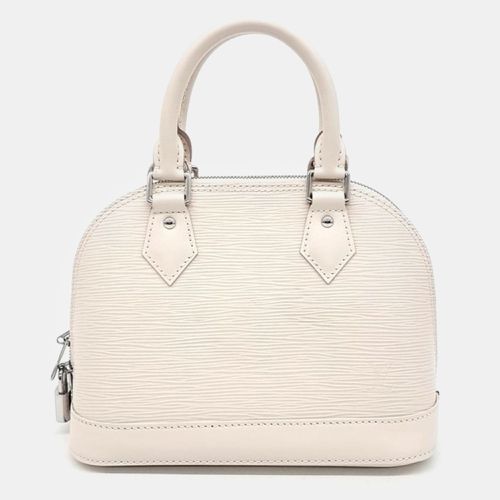 Louis Vuitton White Epi Leather Alma BB Satchel Bag - Louis Vuitton - Modalova