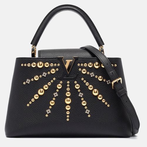 Louis Vuitton Black Leather Studded Sol Capucines PM Bag - Louis Vuitton - Modalova