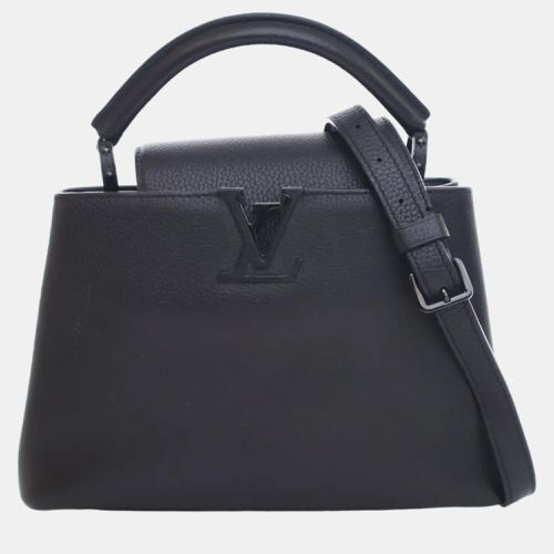 Louis Vuitton So Black Leather BB Capucines Top Handle Bag - Louis Vuitton - Modalova