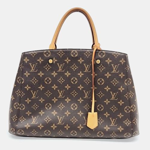 Louis Vuitton Brown Monogram Canvas Montaigne GM Satchel Bag - Louis Vuitton - Modalova