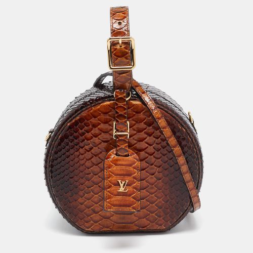 Louis Vuitton Brown Python Petite Boite Chapeau Bag - Louis Vuitton - Modalova