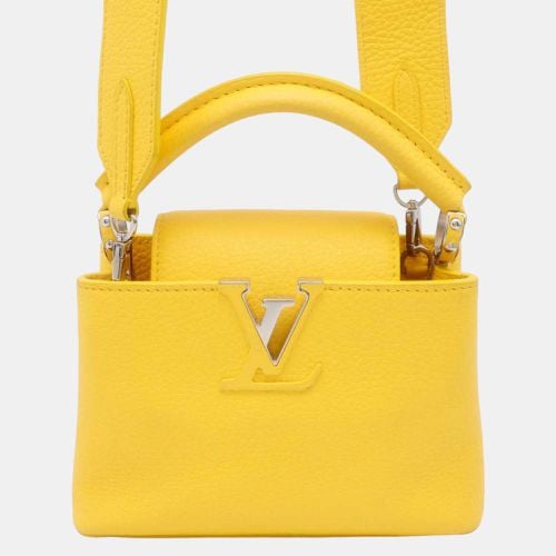 Louis Vuitton Yellow Taurillon Leather Capucines Mini Bag - Louis Vuitton - Modalova