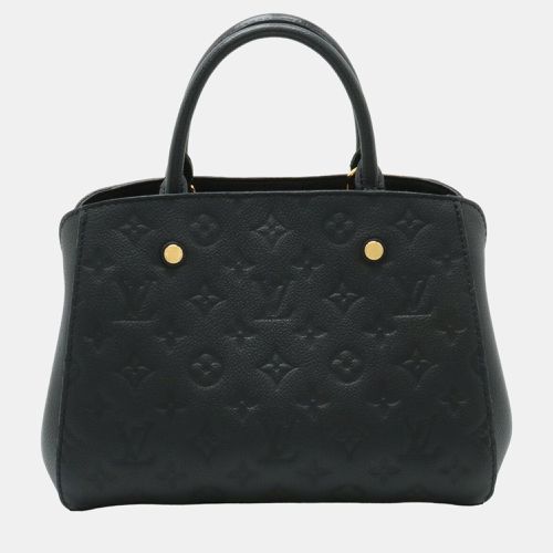 Louis Vuitton Noir Monogram Empreinte Montaigne BB Top Handle Bags - Louis Vuitton - Modalova