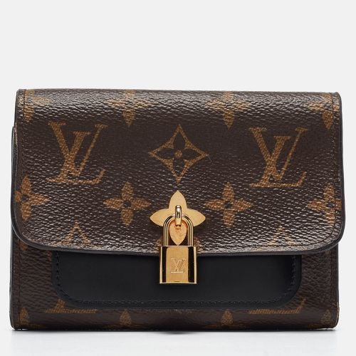 Louis Vuitton Black Monogram Canvas and Leather Flower Lock Wallet - Louis Vuitton - Modalova