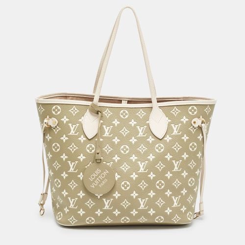 Khaki/Beige Monogram Empreinte Leather Spring In The City Neverfull MM Bag - Louis Vuitton - Modalova