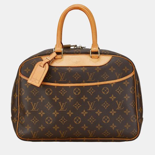 Brown Monogram Canvas Deauville Satchel Bag - Louis Vuitton - Modalova