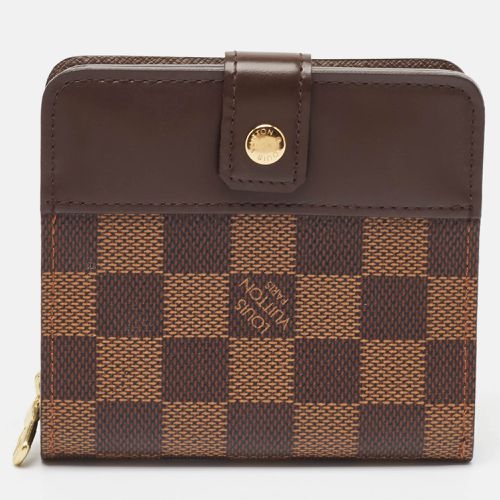 Louis Vuitton Damier Ebene Canvas Compact Wallet - Louis Vuitton - Modalova