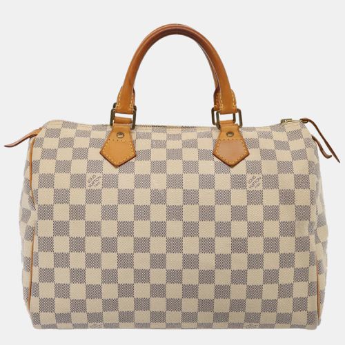 Louis Vuitton White Damier Azur Canvas Speedy 30 handbag - Louis Vuitton - Modalova