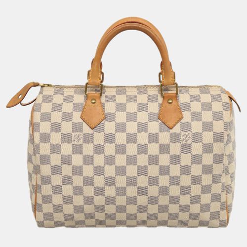 Louis Vuitton White Damier Azur Canvas Speedy 30 handbag - Louis Vuitton - Modalova