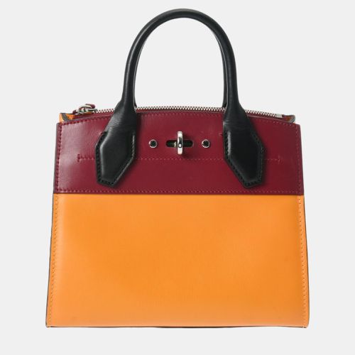 Louis Vuitton Bordeaux/Yellow/Black Leather Mini City Steamer Satchel - Louis Vuitton - Modalova