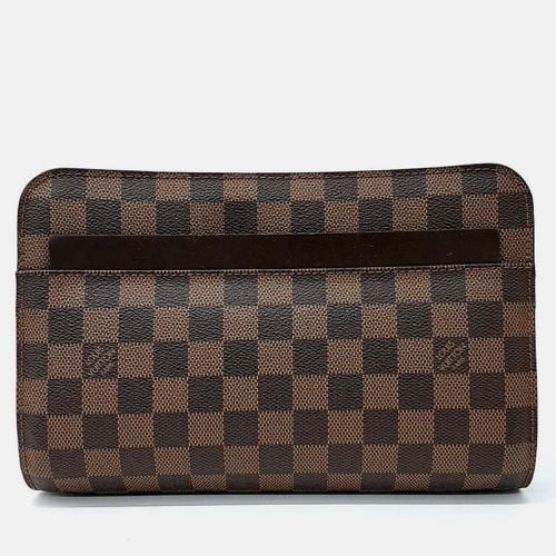 Louis Vuitton Brown Damier Ebene Pochette Saint Louis Clutch - Louis Vuitton - Modalova