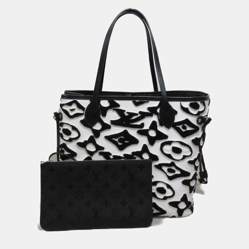 Louis Vuitton X UF Black/White Tufted Monogram Neverfull MM Tote Bag - Louis Vuitton - Modalova