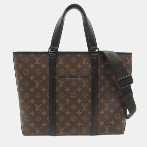 Louis Vuitton Brown Monogram Macassar Weekend PM Tote Bag - Louis Vuitton - Modalova