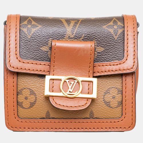 Louis Vuitton Brown Monogram Micro Dauphine Shoulder Bag - Louis Vuitton - Modalova