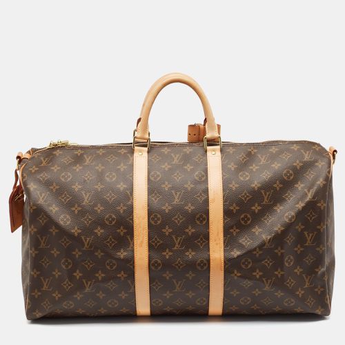 Louis Vuitton Monogram Canvas Keepall Bandouliere 55 Bag - Louis Vuitton - Modalova