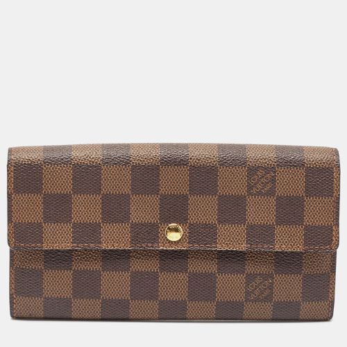 Louis Vuitton Damier Ebene Canvas Sarah Wallet - Louis Vuitton - Modalova