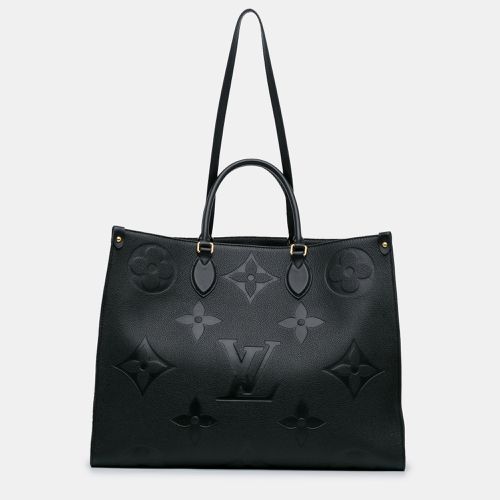 Louis Vuitton Black Monogram Empreinte Leather Onthego MM Tote Bag - Louis Vuitton - Modalova