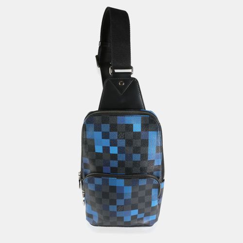 Louis Vuitton Blue/Black Limited Edition Damier Graphite Pixel Avenue Sling Bag - Louis Vuitton - Modalova