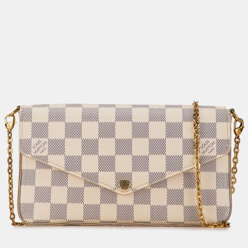 Louis Vuitton Damier Azur Pochette Felicie Chain Shoulder Bag - Louis Vuitton - Modalova